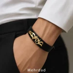دستبند-مردانه-سفارشی-اسم-مهرداد-مهدی طاقه چیان