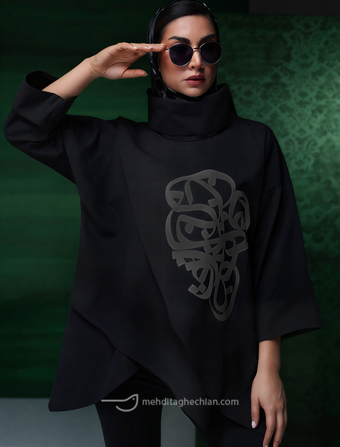 شومیز یقه گالف ثلث نقره ای- مهدی طاقه چیان (1)