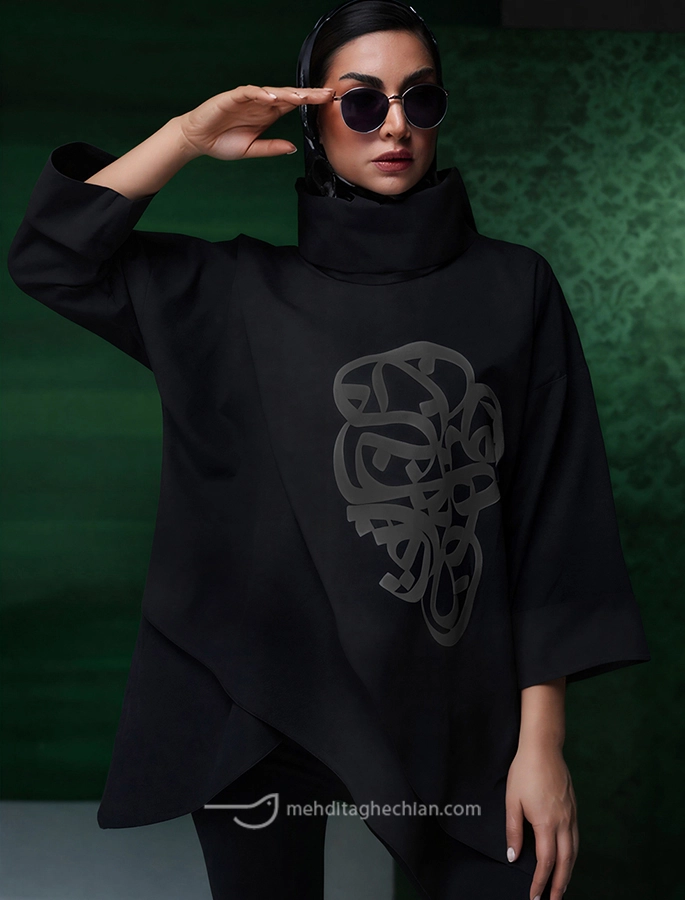 شومیز یقه گالف ثلث نقره ای- مهدی طاقه چیان (1)